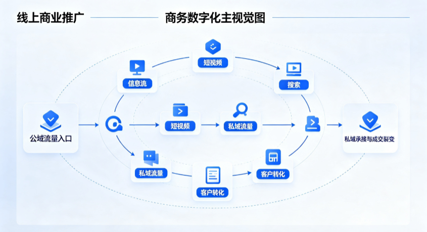 沽源县线上商业推广怎么做？全域流量闭环搭建与低成本转化实战指南